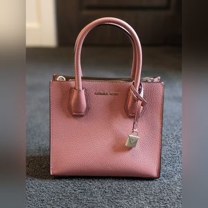 Michael Kors leather pink crossbody purse